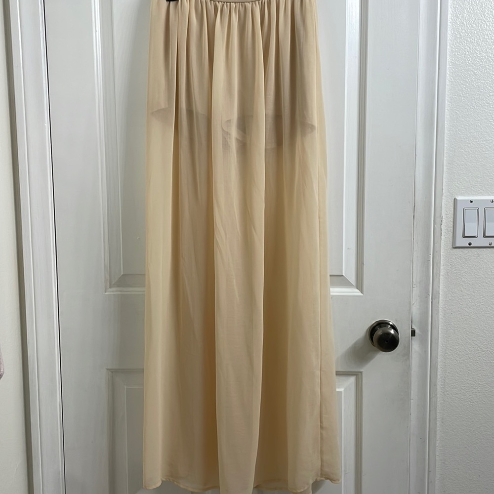 3 for $20 cute long skirt! cream color :)